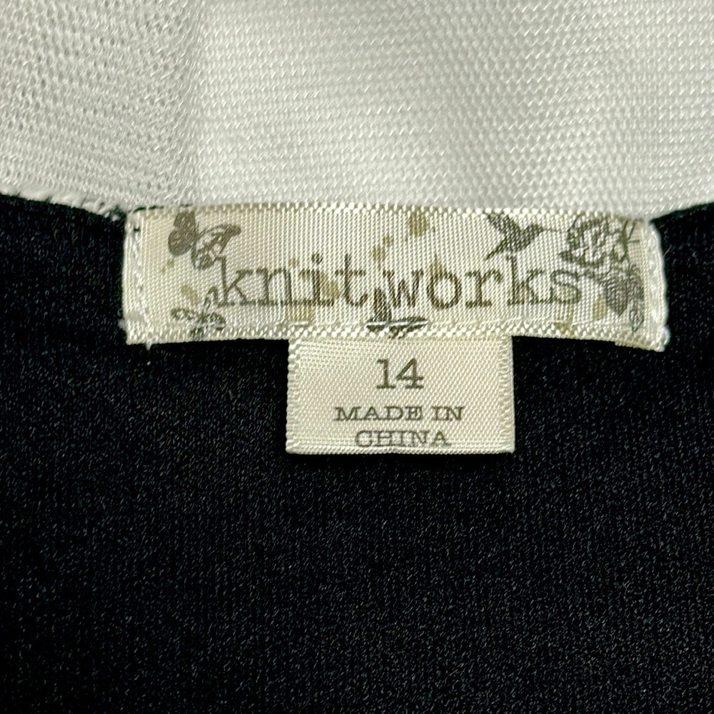 Knit Works Girls Party Black & White dress, Lots of Layers, Fully Lined, 14 - Picture 2 of 8